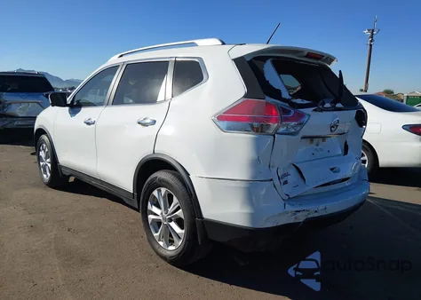 2015 Nissan Rogue Sv z USA, uszkodzony, nr VIN KNMAT2MT0FP591782